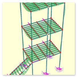Ein Beispiel für die Verwendung eines 3D-Modells in unserer Statik, um die Stahlkonstruktion zu berechnen.