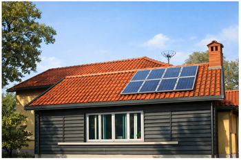 Photovoltaikanlage auf altem Dach mit statischer Prüfung der Dachkonstruktion